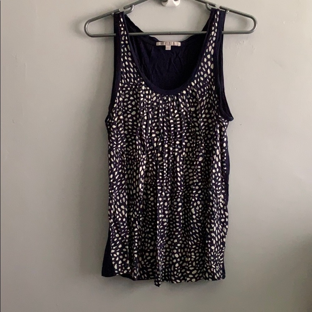 Blue sleeveless top